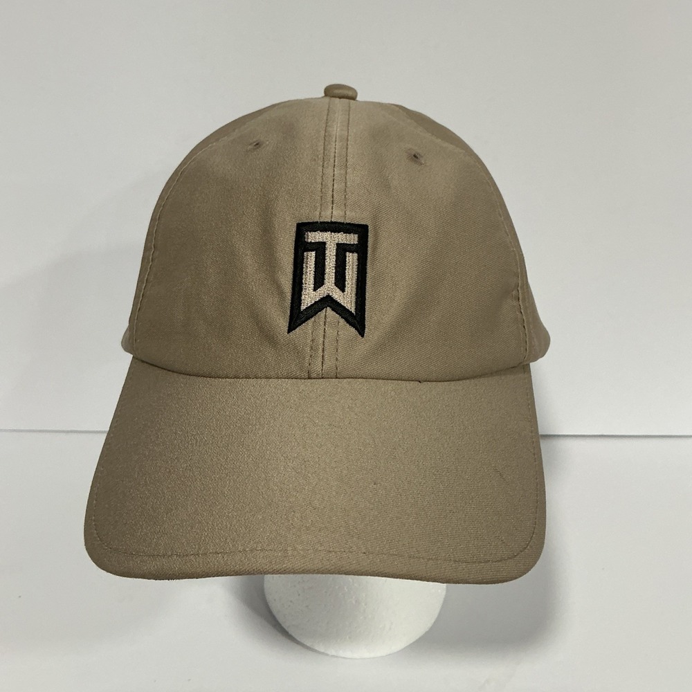 Nike Tiger Woods Golf Cap Tan Black Adult Unisex Adjustable Hat